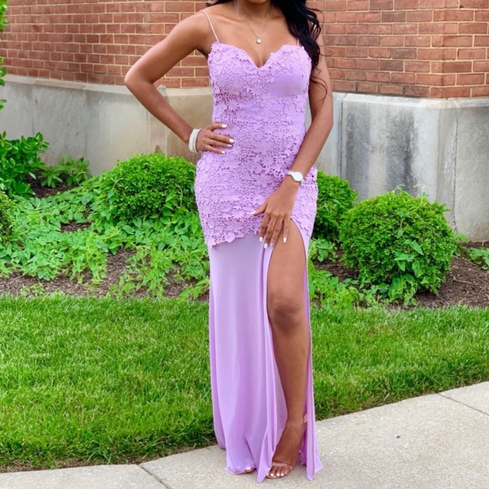 Lilac lavender purple gown